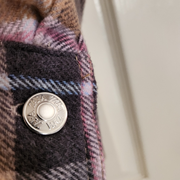 ZARA Oversized Plaid Shirt Shacket Pendleton - Picture 9 of 11